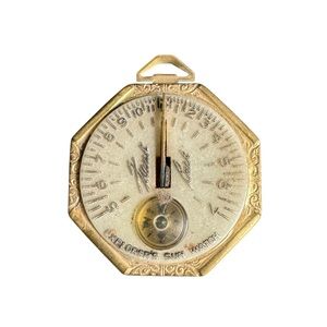 Vintage Frank Buck Explorers Sun Watch Compass Pendant Sun Dial Face Charm
